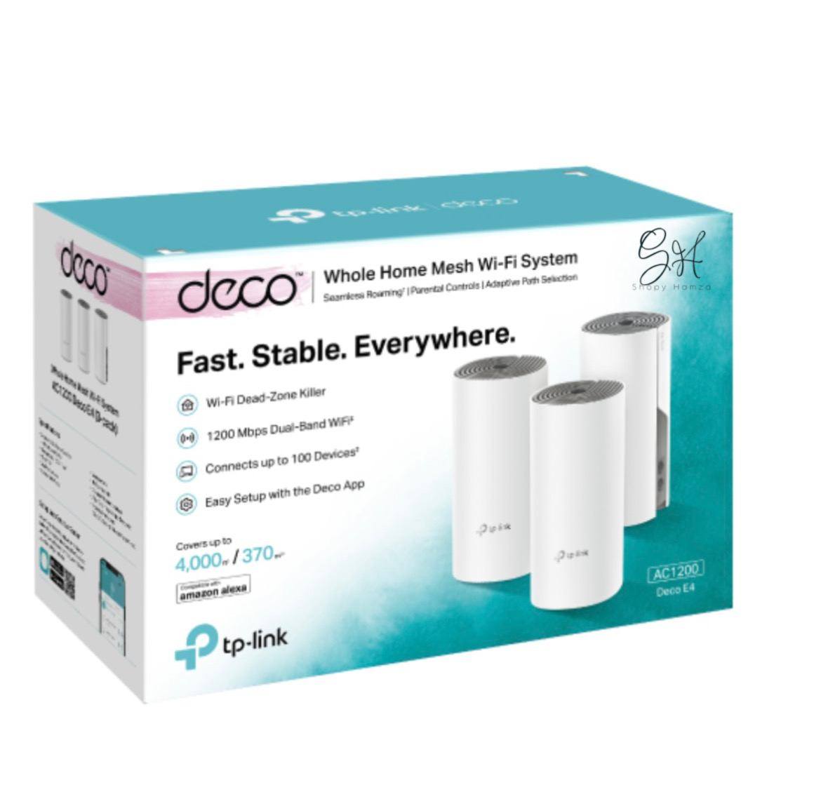 TPLink Deco E4 - Système Wi-Fi Mesh AC1200 (Pack de 3)